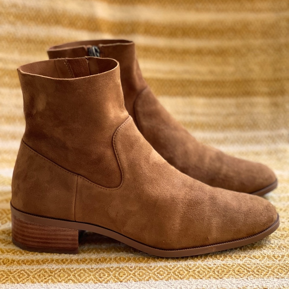 Caslon Brown Suede Ankle Boots